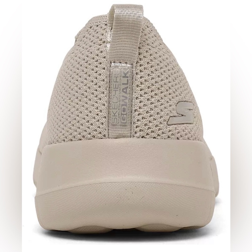Skechers Slip-On Knit Athletic Shoe in Beige - Picture 4 of 5